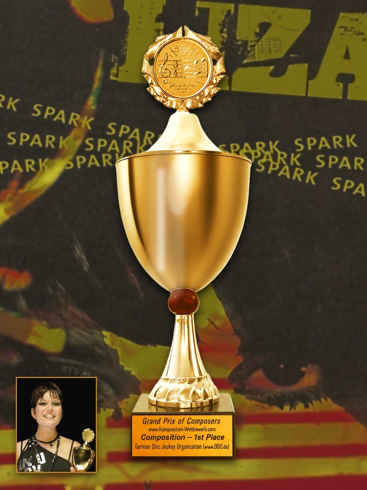 First Place trophy, Composition, International Grand Prix of Composers, German Disc Jockey Organization